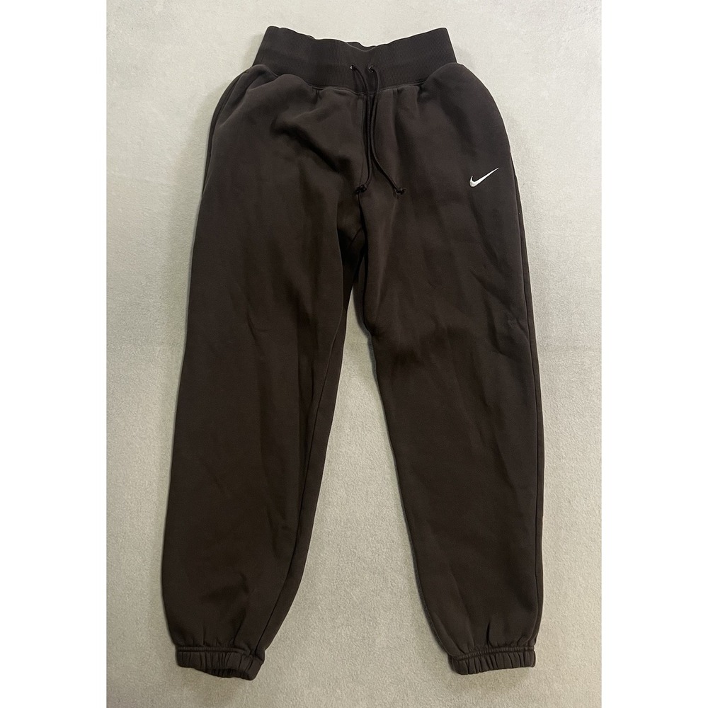 Nike Pants Women's Size Small Fleece Brown Phoenix Sweatpants Jogger DQ5887-237